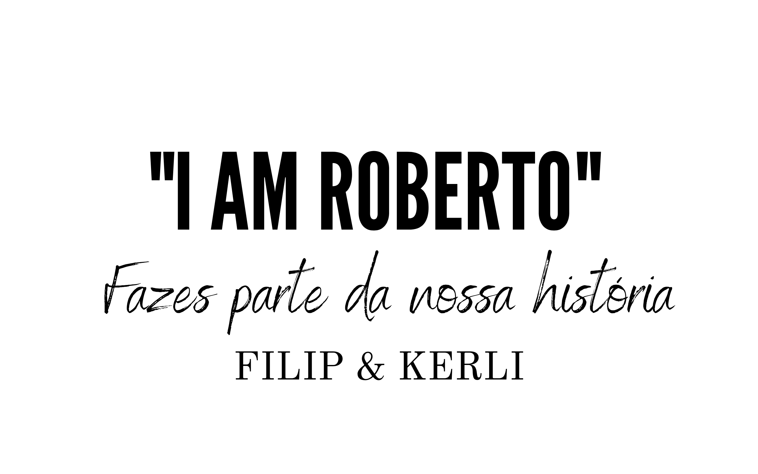 You are part of our history - Filip & Kerli