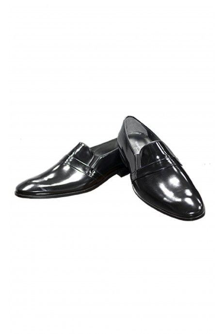 Black leather groom shoe VALENCIA