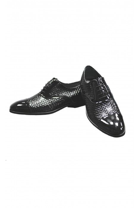 Black leather groom shoe VANDIK