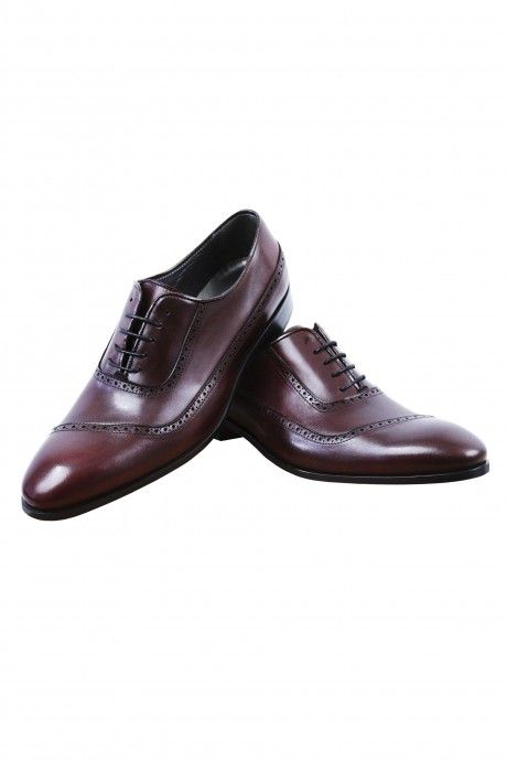 Burgundy leather groom shoe VEGA