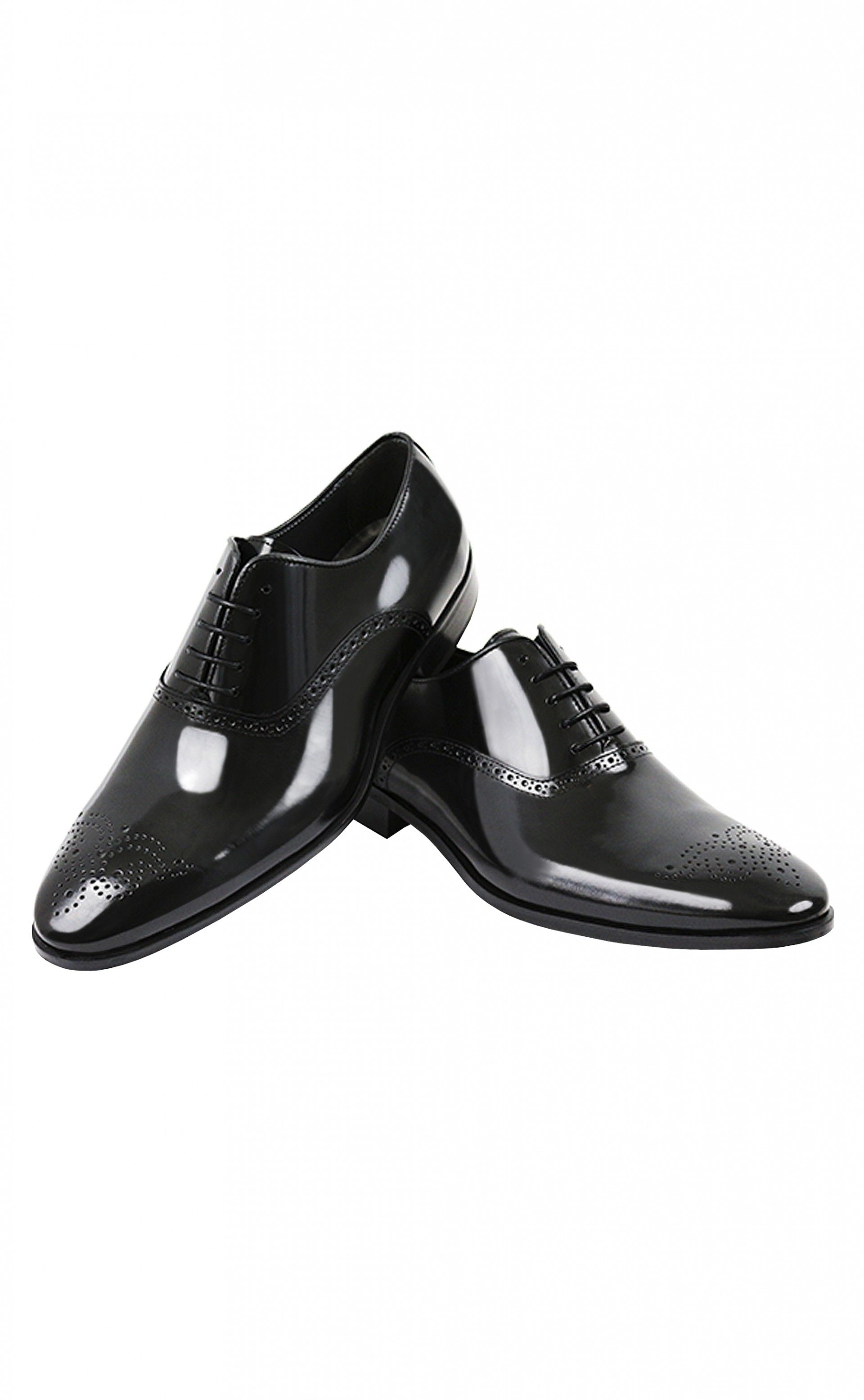 Black leather groom shoe VENETO