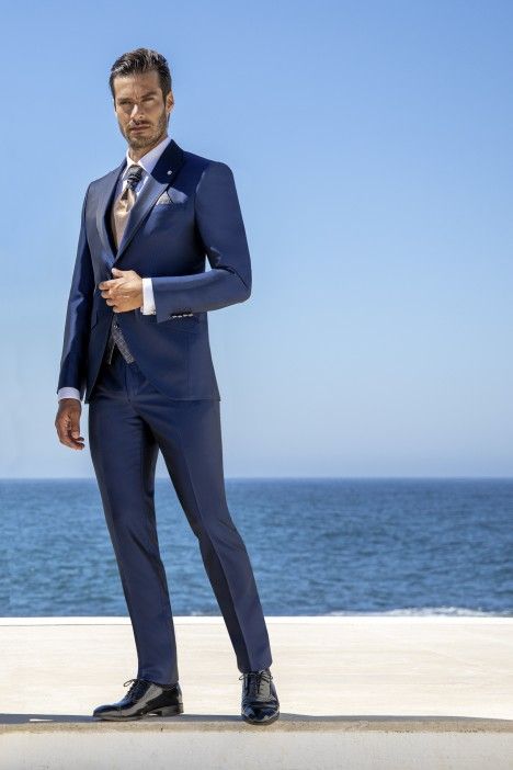 Blue groom suit Wedding 46.21.315