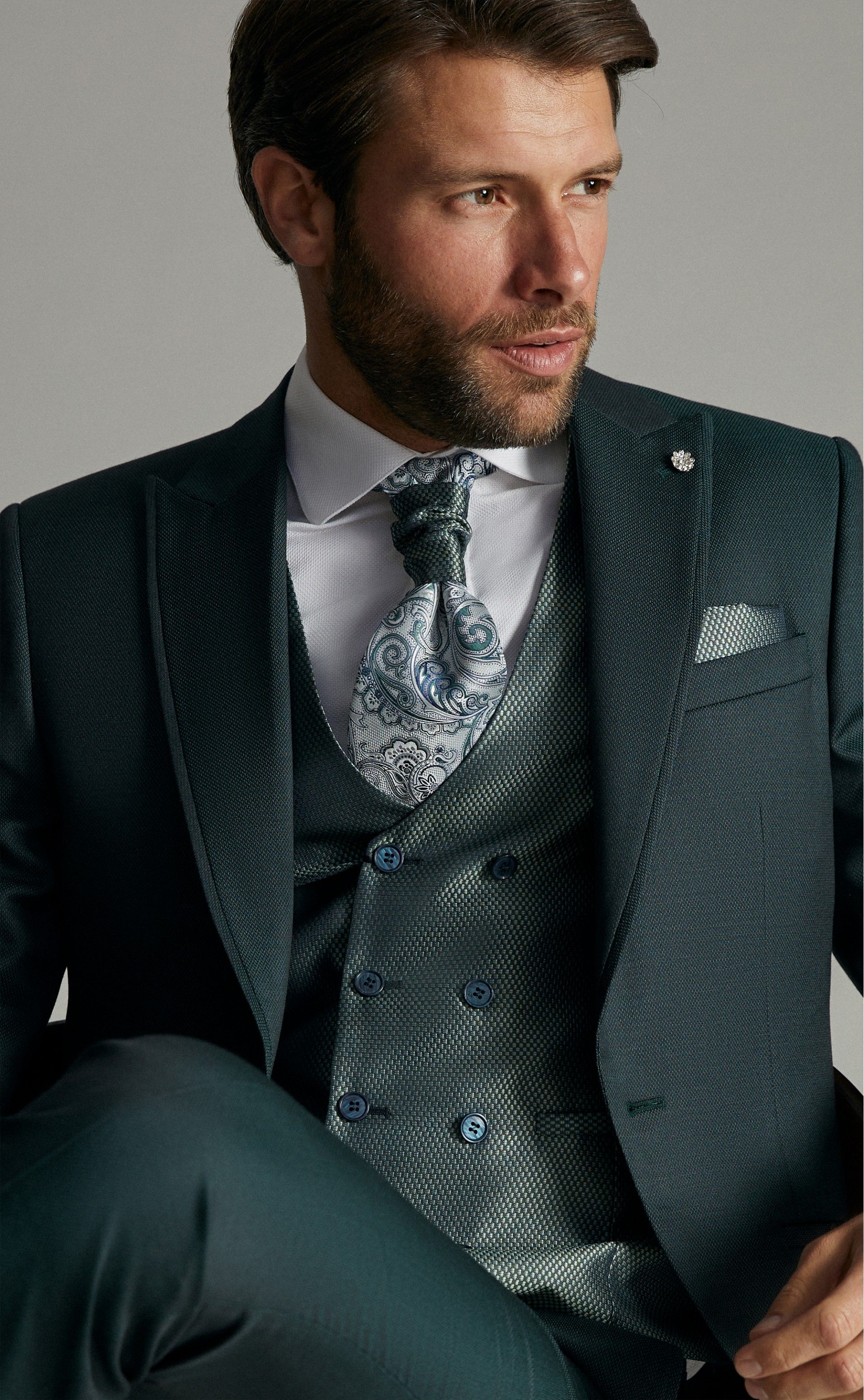 Traje de novio Eternal verde 15.23.900