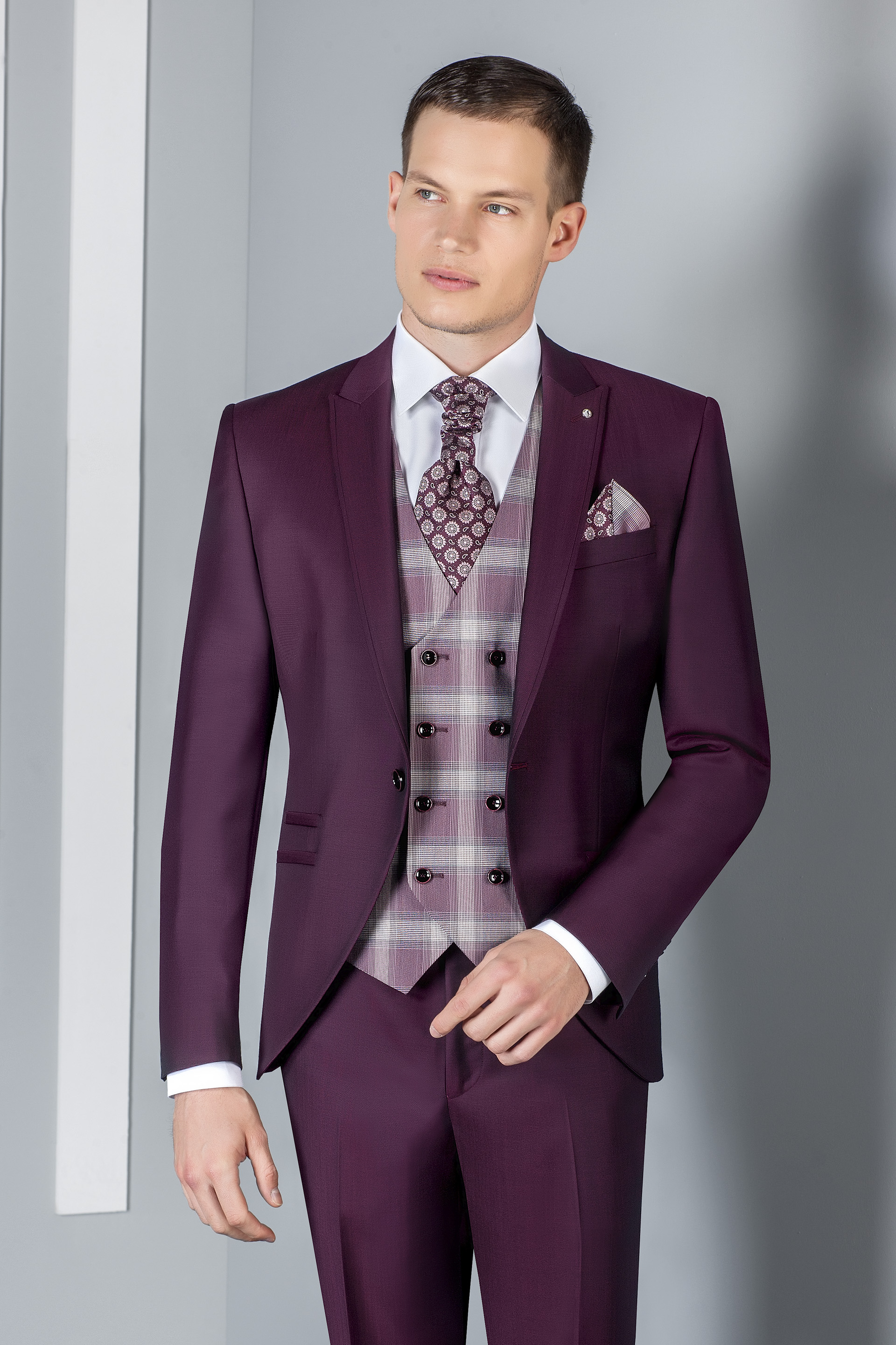 Fato de noivo Eternal bordô 67.20.501