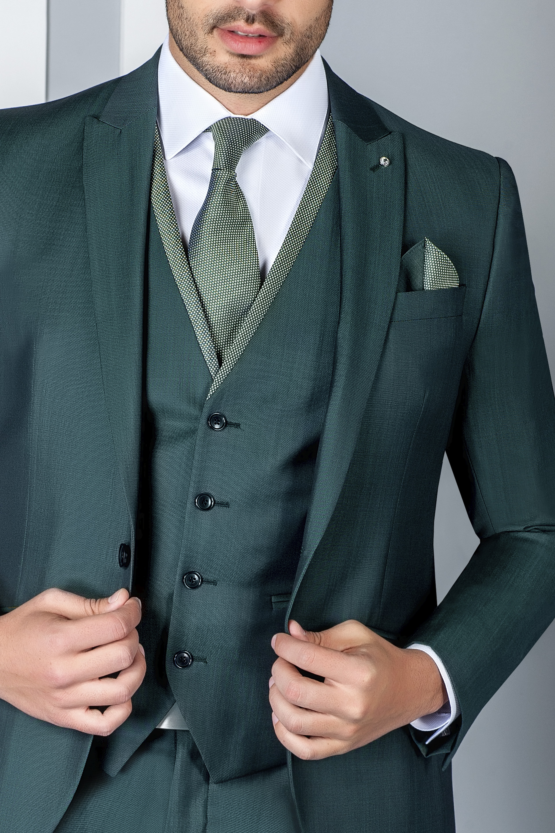 Fato de noivo Eternal verde 74.20.911