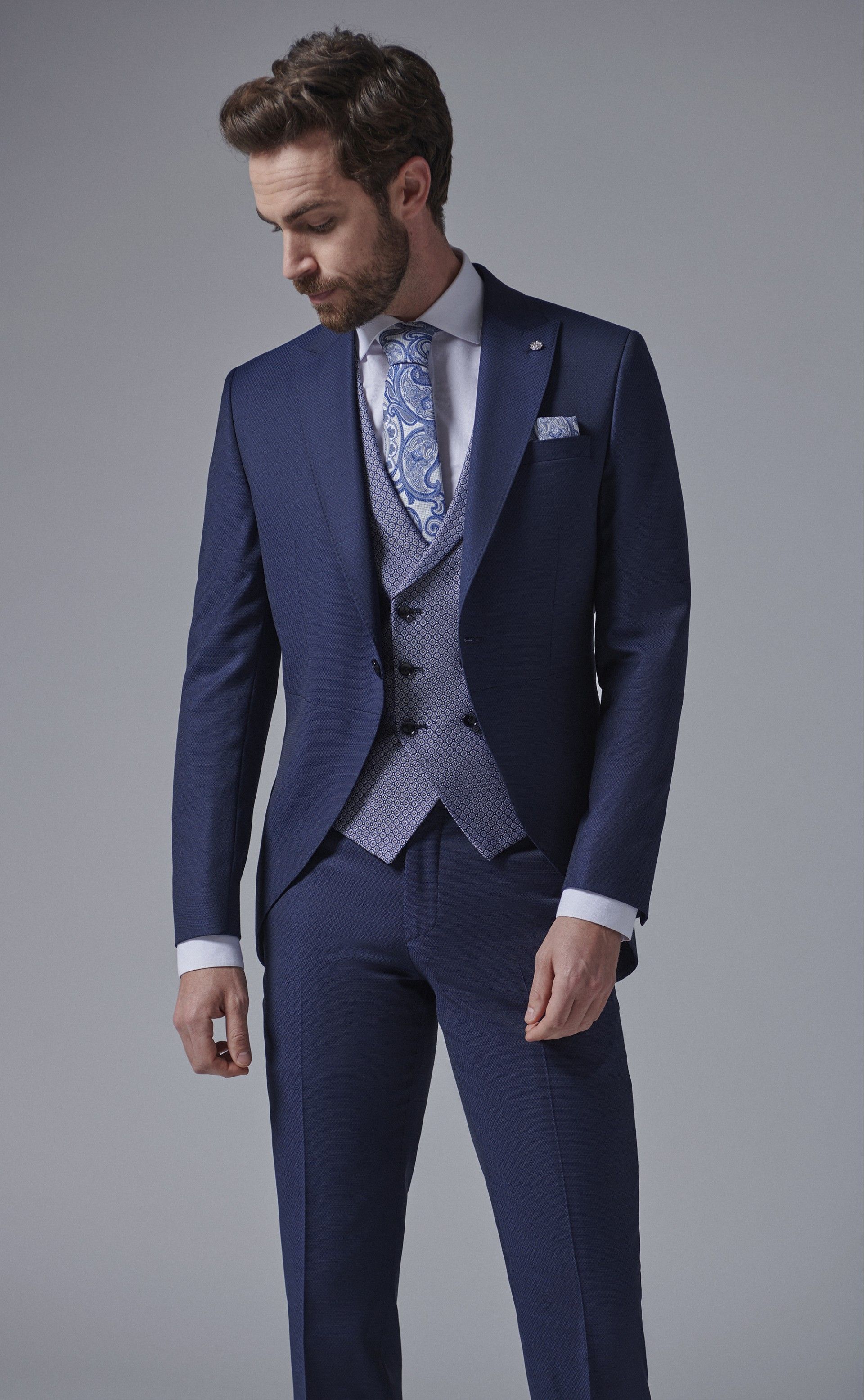 Medium blue groom suit ETERNAL 09.24.310A