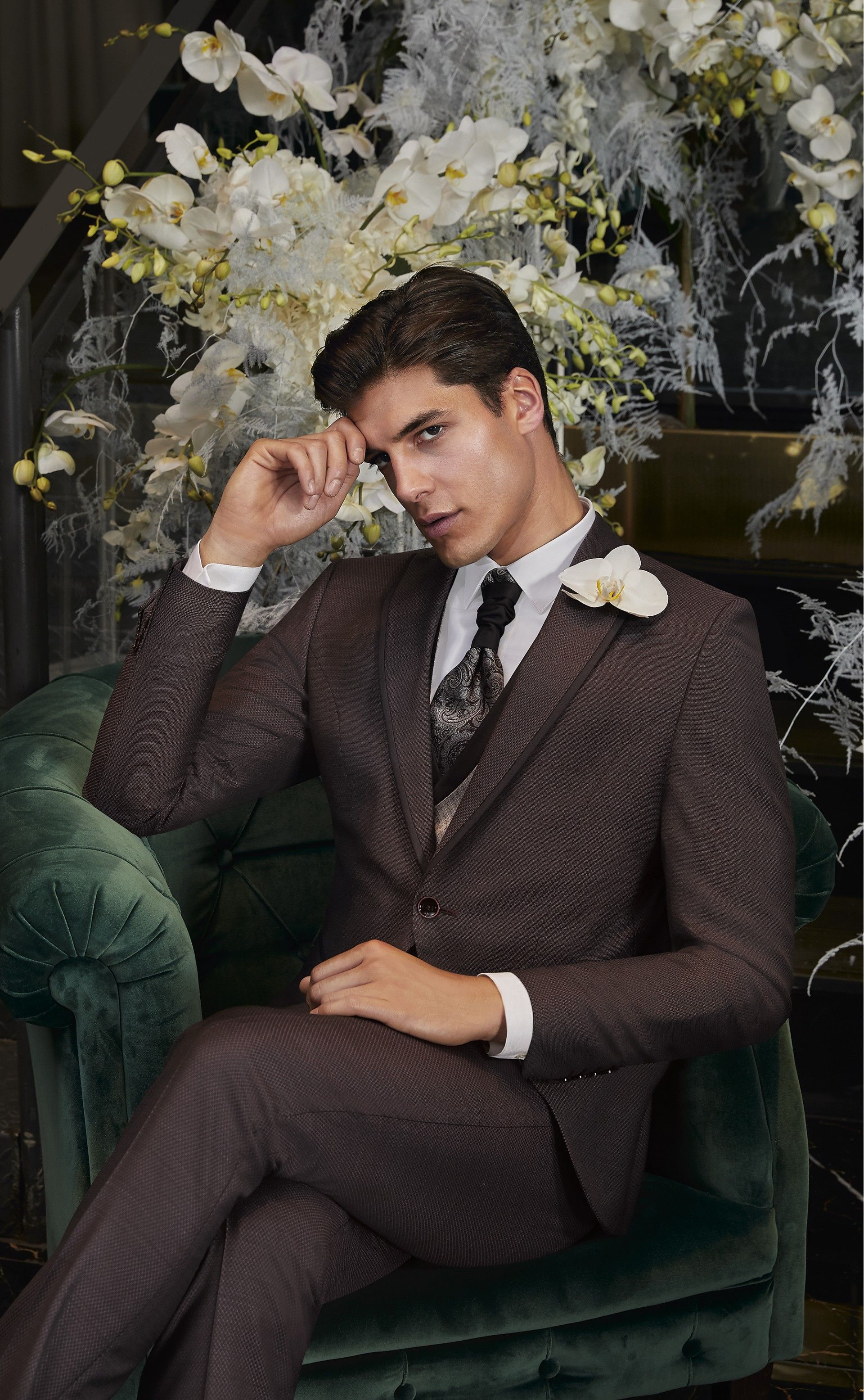 Burgundy groom suit ETERNAL 25.24.500