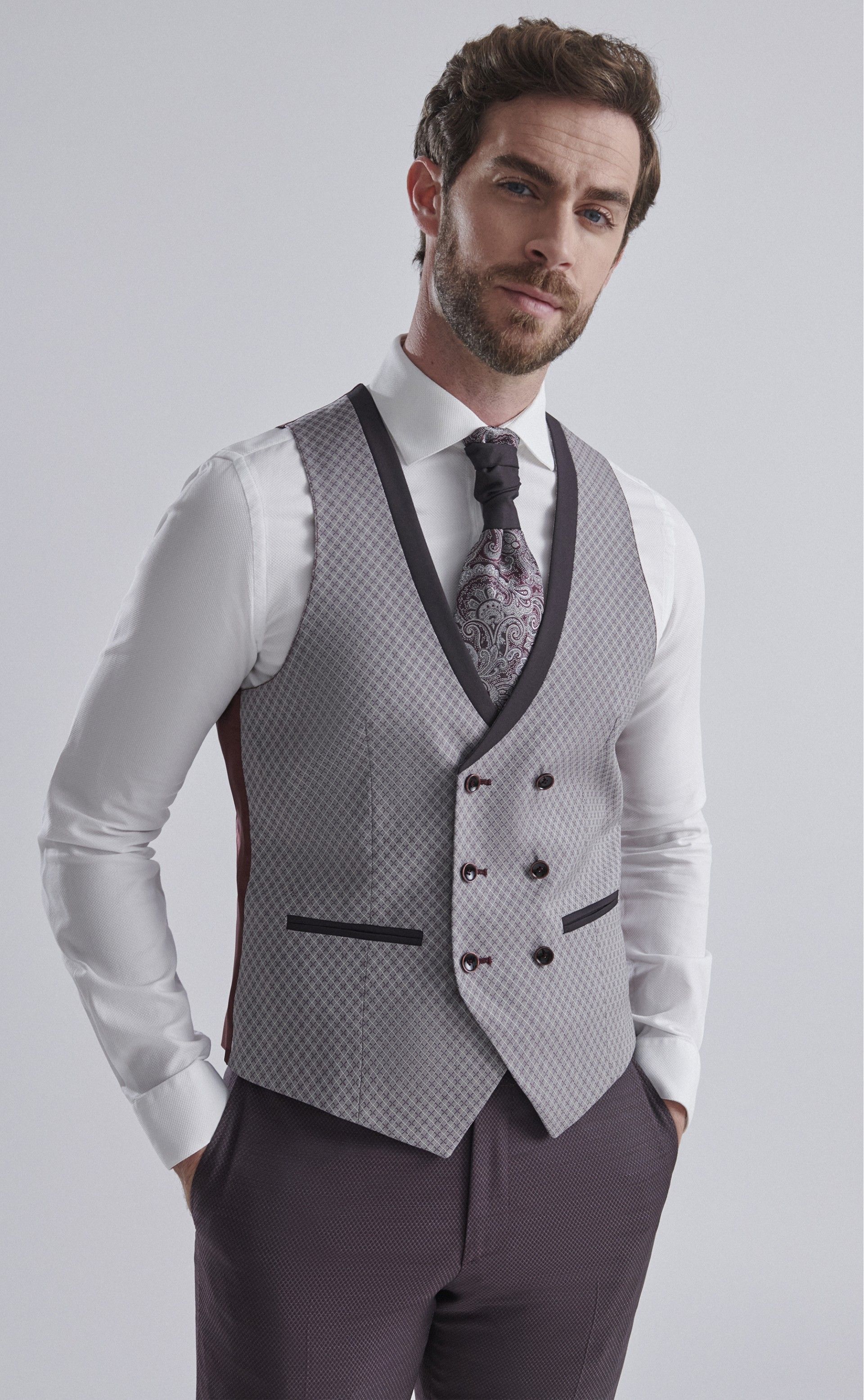 Burgundy groom suit ETERNAL 25.24.500