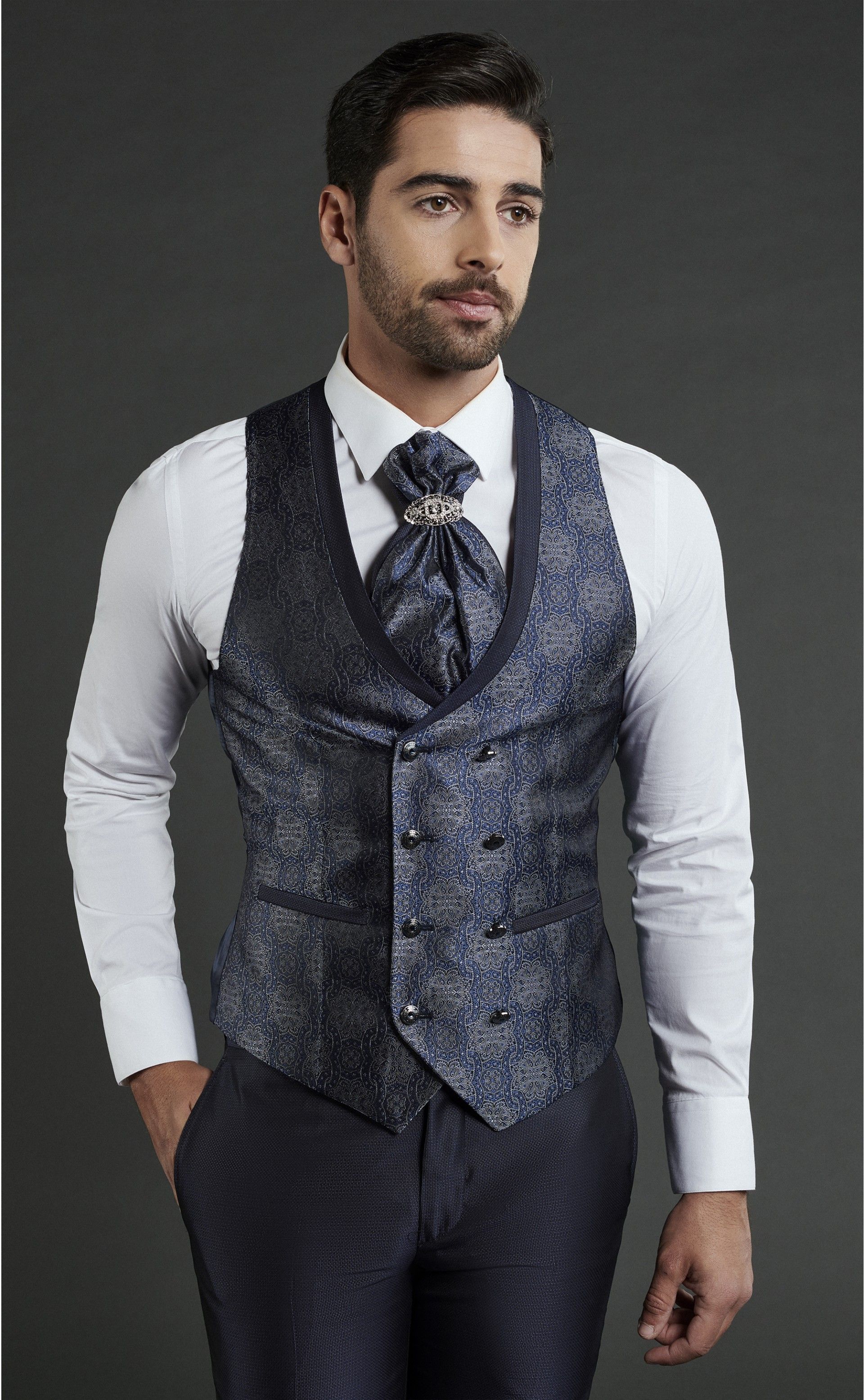 Fato de noivo WEDDING azul escuro 36.24.330