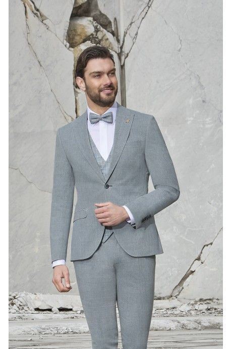 Wool/Cotton Groom Suit Tollegno 1900 88.25.290