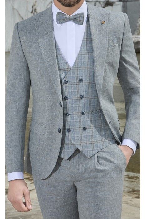 Wool/Cotton Groom Suit Tollegno 1900 88.25.290