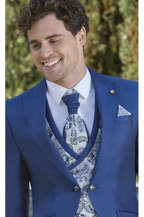 Blue and silver Groom's full Suit 42.25.320