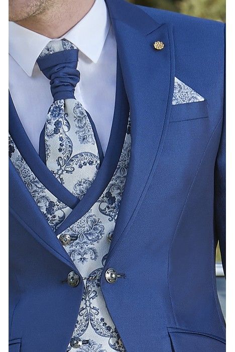 Blue and silver Groom's full Suit 42.25.320