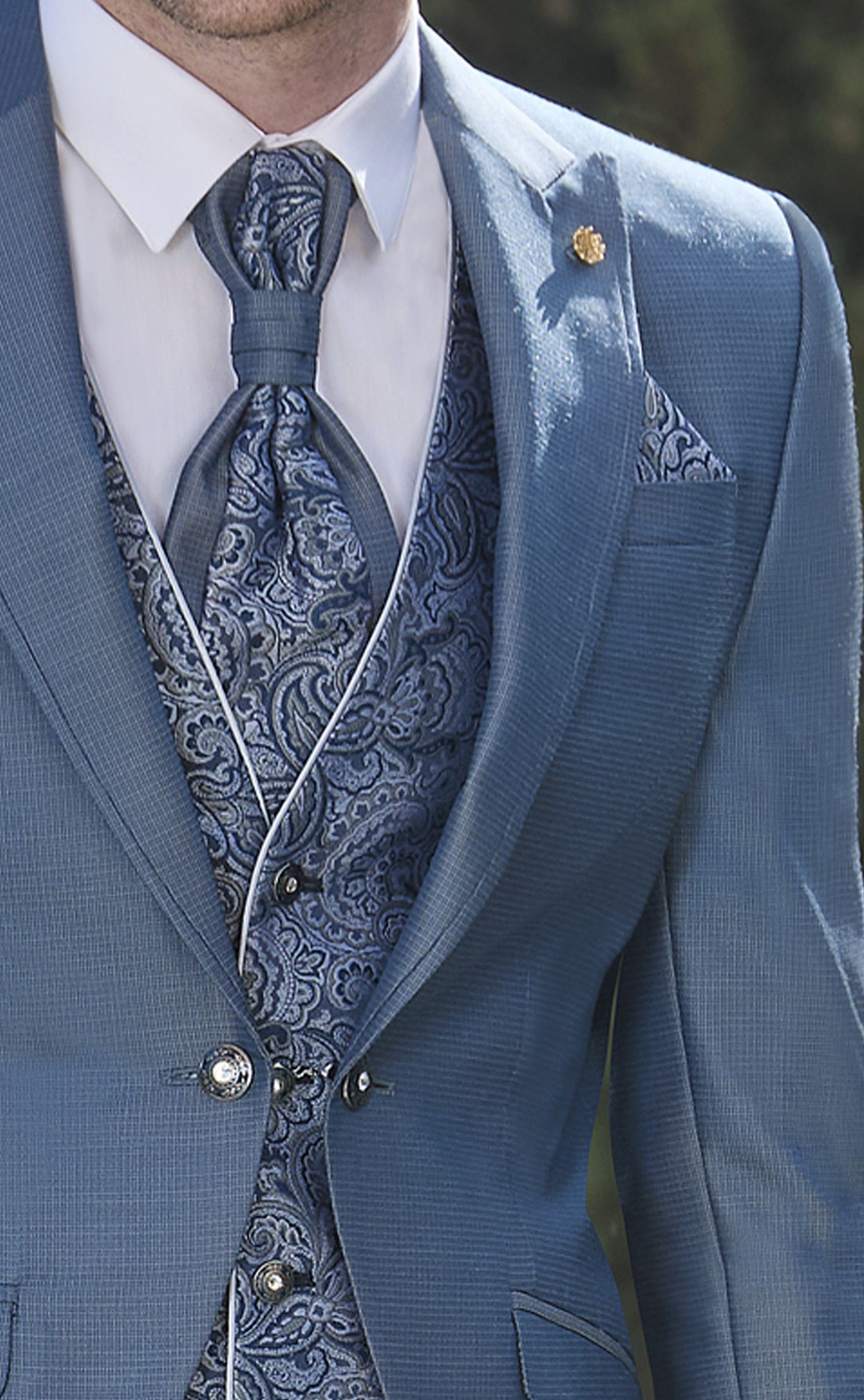 Fato completo de Noivo Azul petróleo 47.25.390