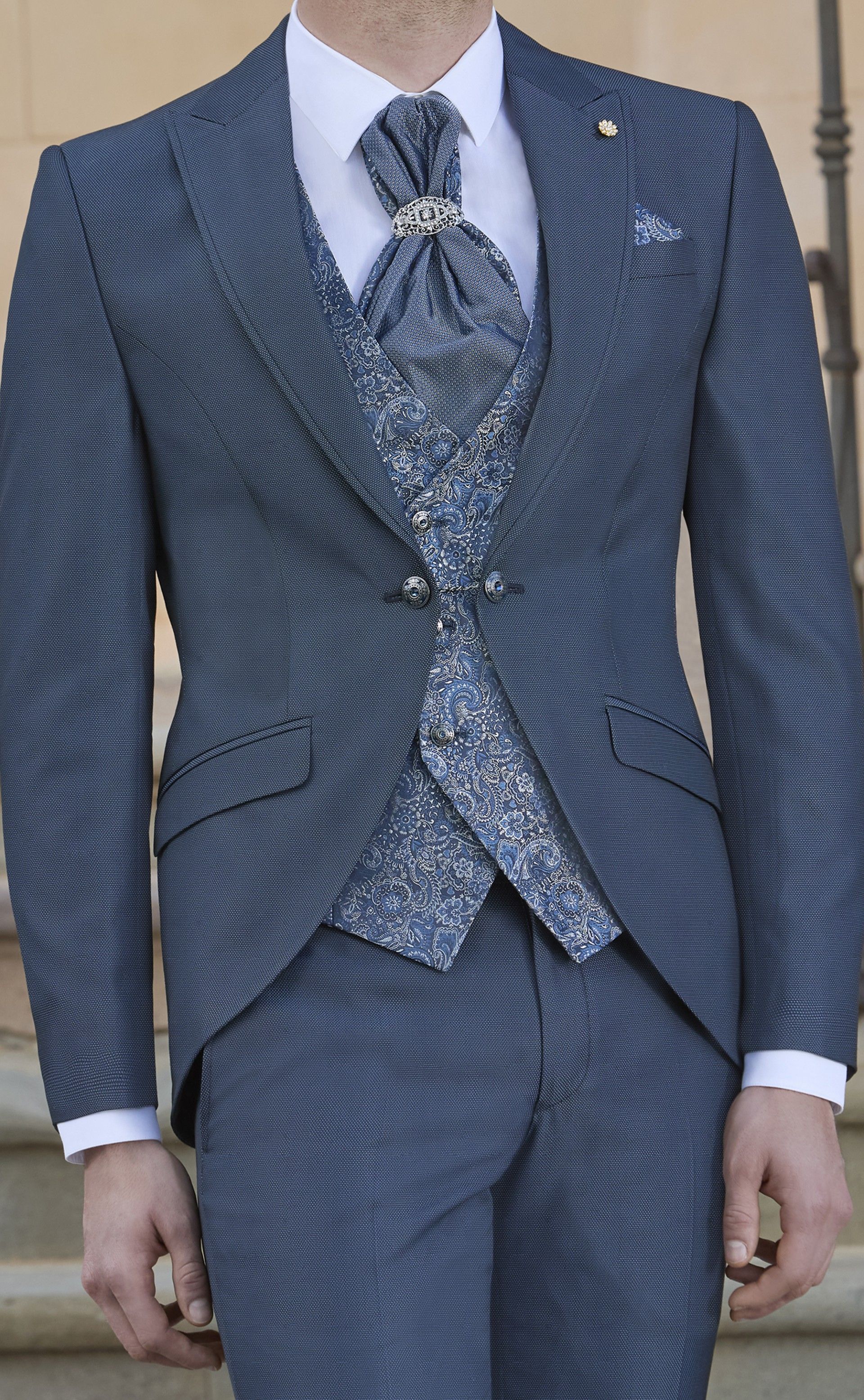 Costume complet de Marié Bleu pétrole 48.25.320