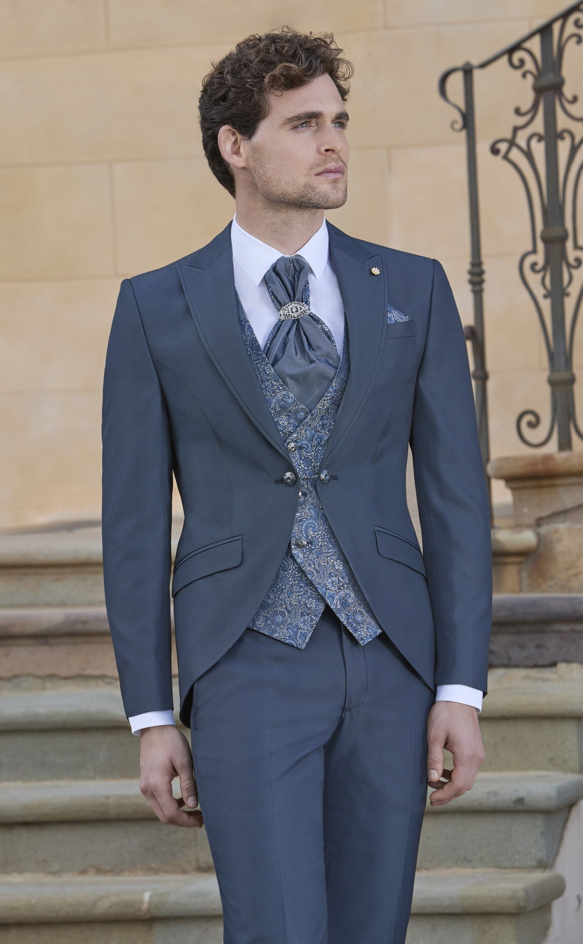 Costume complet de Marié Bleu pétrole 48.25.320