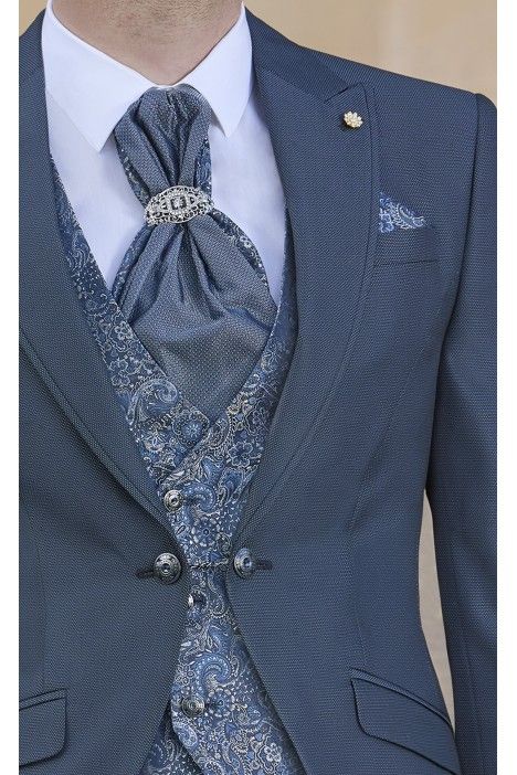 Petrol blue Groom's full Suit 48.25.320