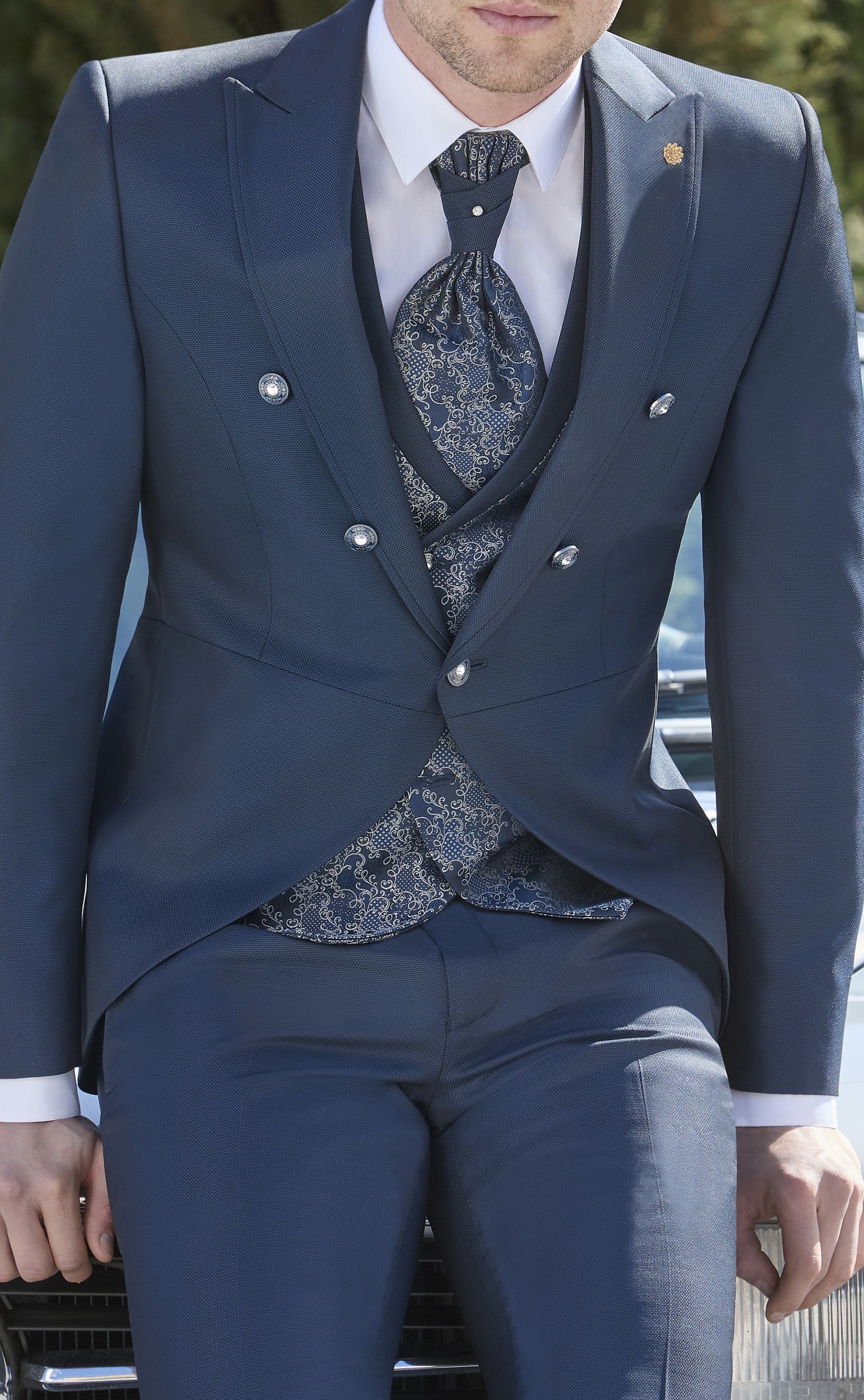 Fato completo de Noivo Azul escuro 52.25.300