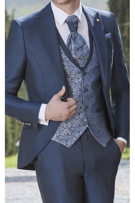 Blue mauve Groom's full Suit 54.25.310