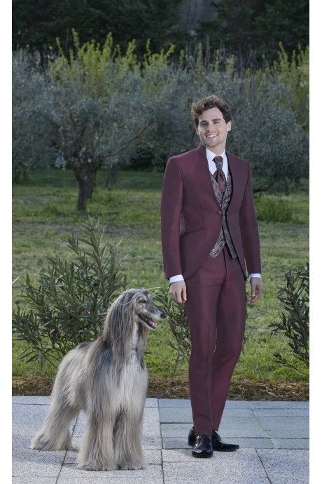 Bordeaux Groom's full Suit 55.25.510