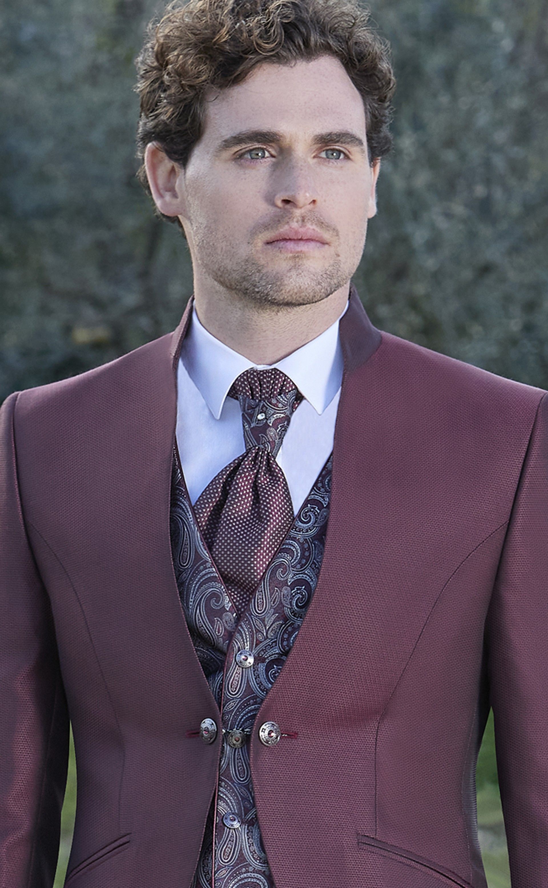 Fato completo de Noivo Bordeaux 55.25.510