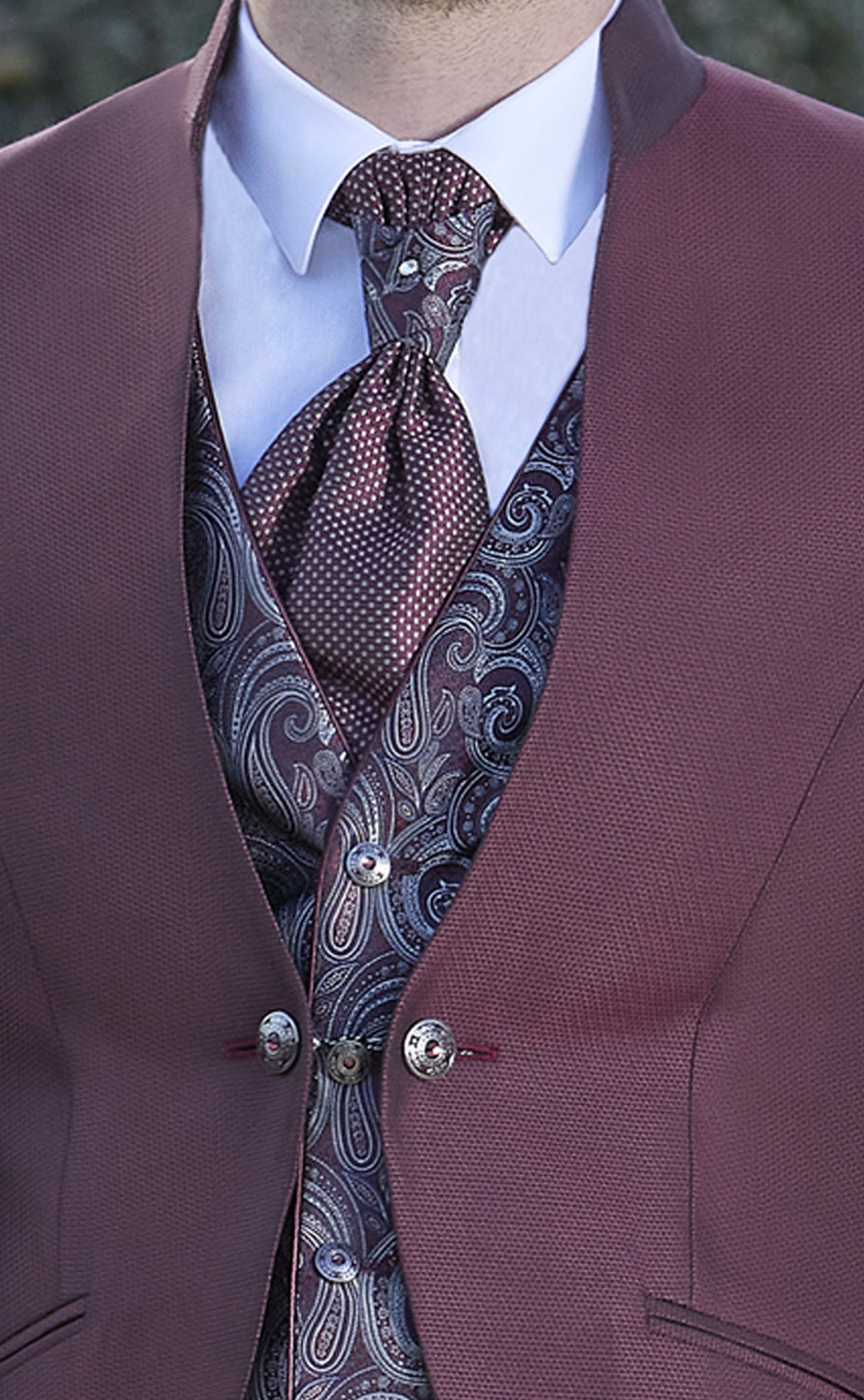 Fato completo de Noivo Bordeaux 55.25.510