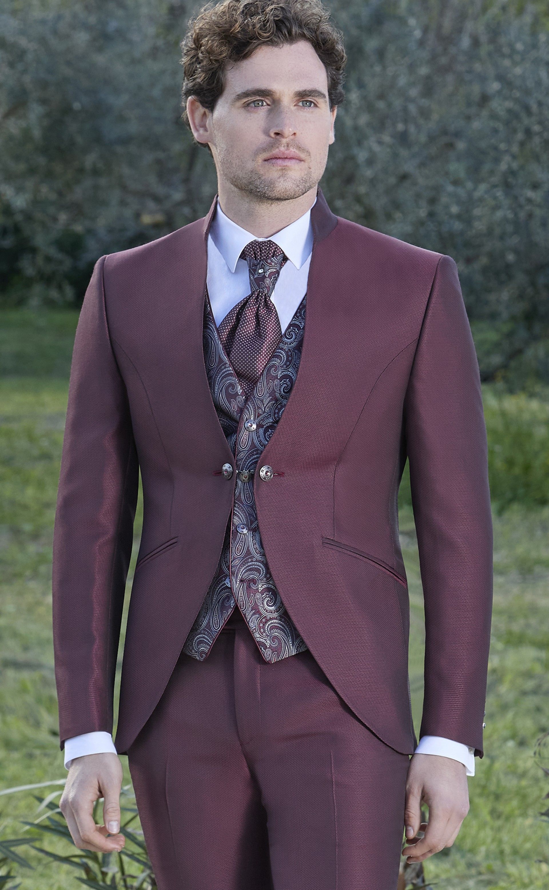 Fato completo de Noivo Bordeaux 55.25.510