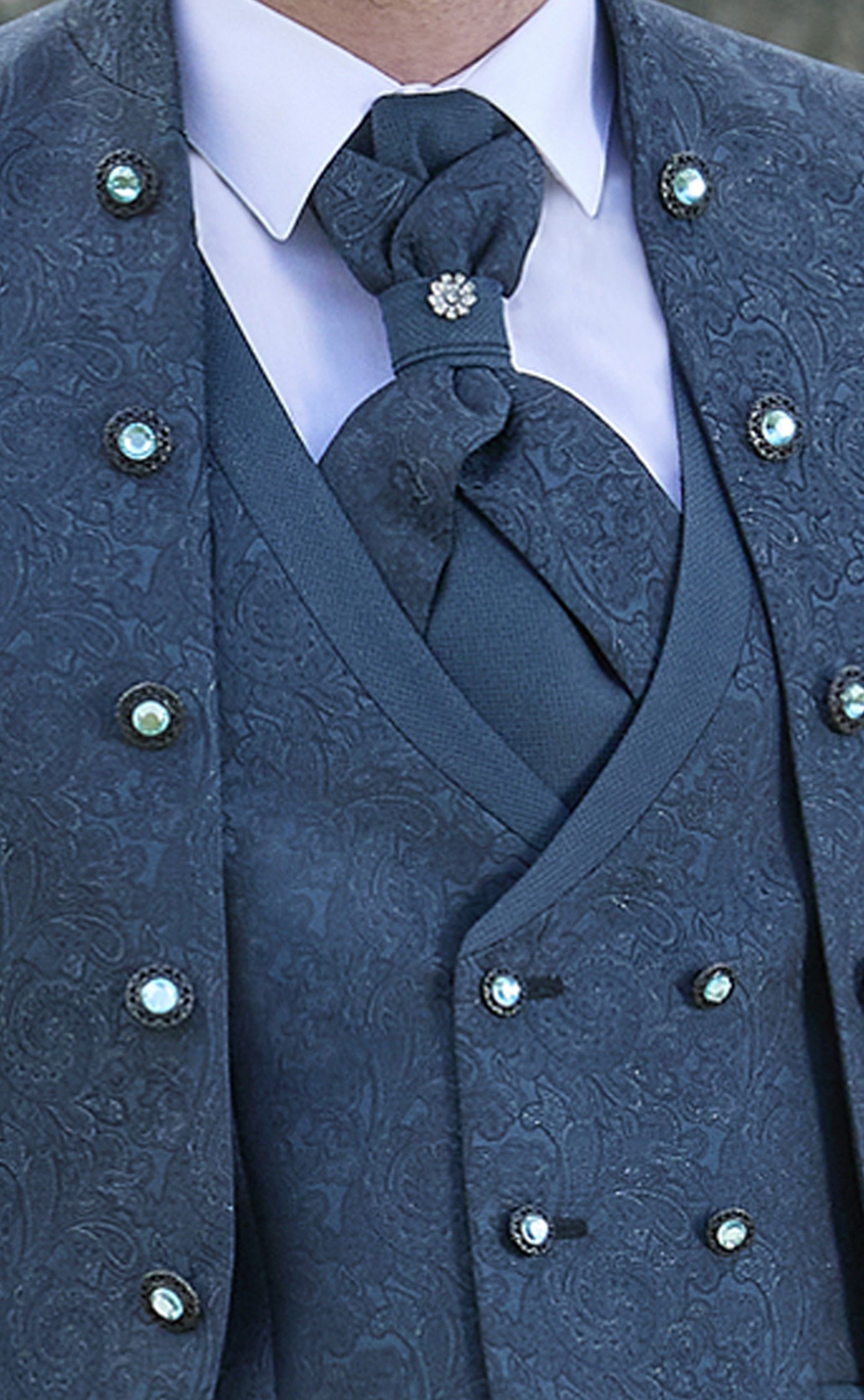 Costume complet de Marié Lurex vert 65.25.900