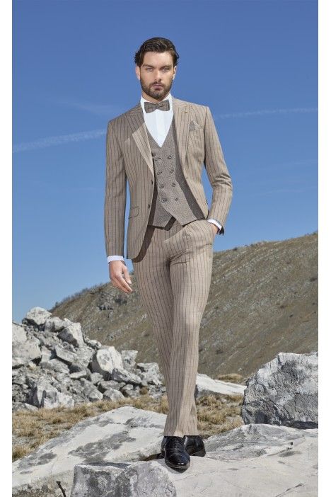 Wool/Silk/Linen Groom Suit 76.25.640