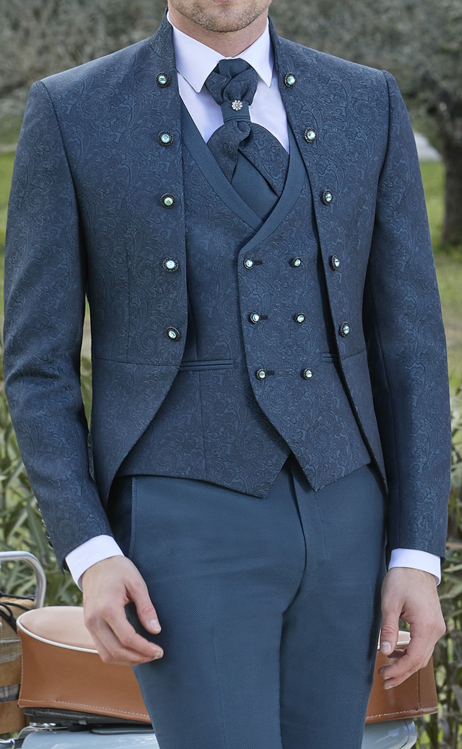 Costume complet de Marié Lurex vert 65.25.900