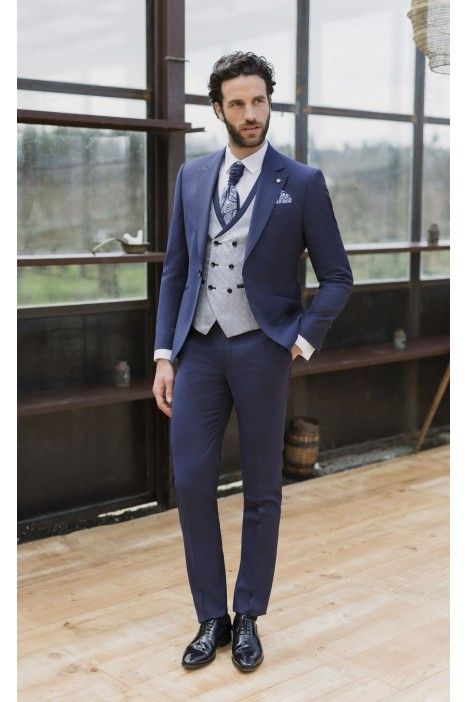 Blue Wool Groom Suit ? Zignone Fabric 05.26.310
