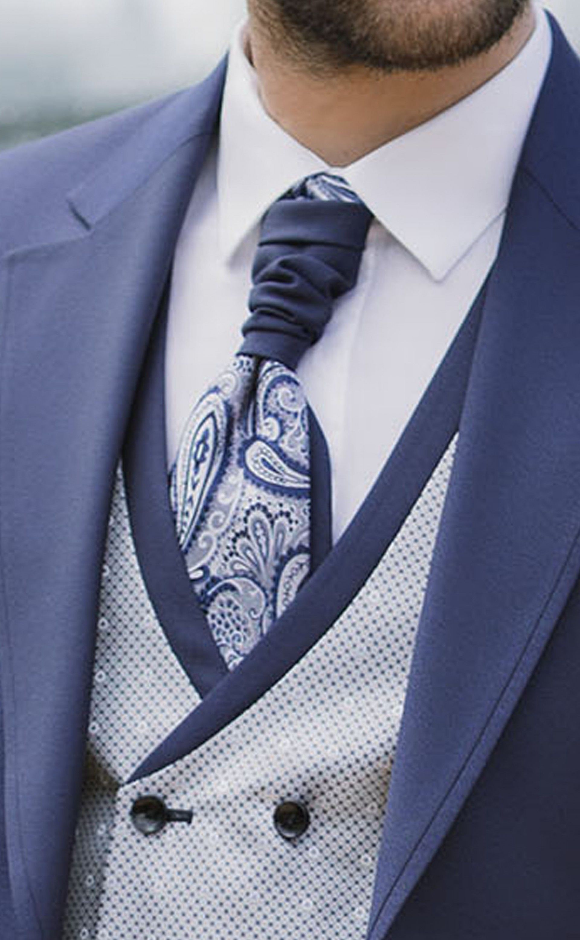 Traje de novio azul de lana ? Tejido Zignone 05.26.310