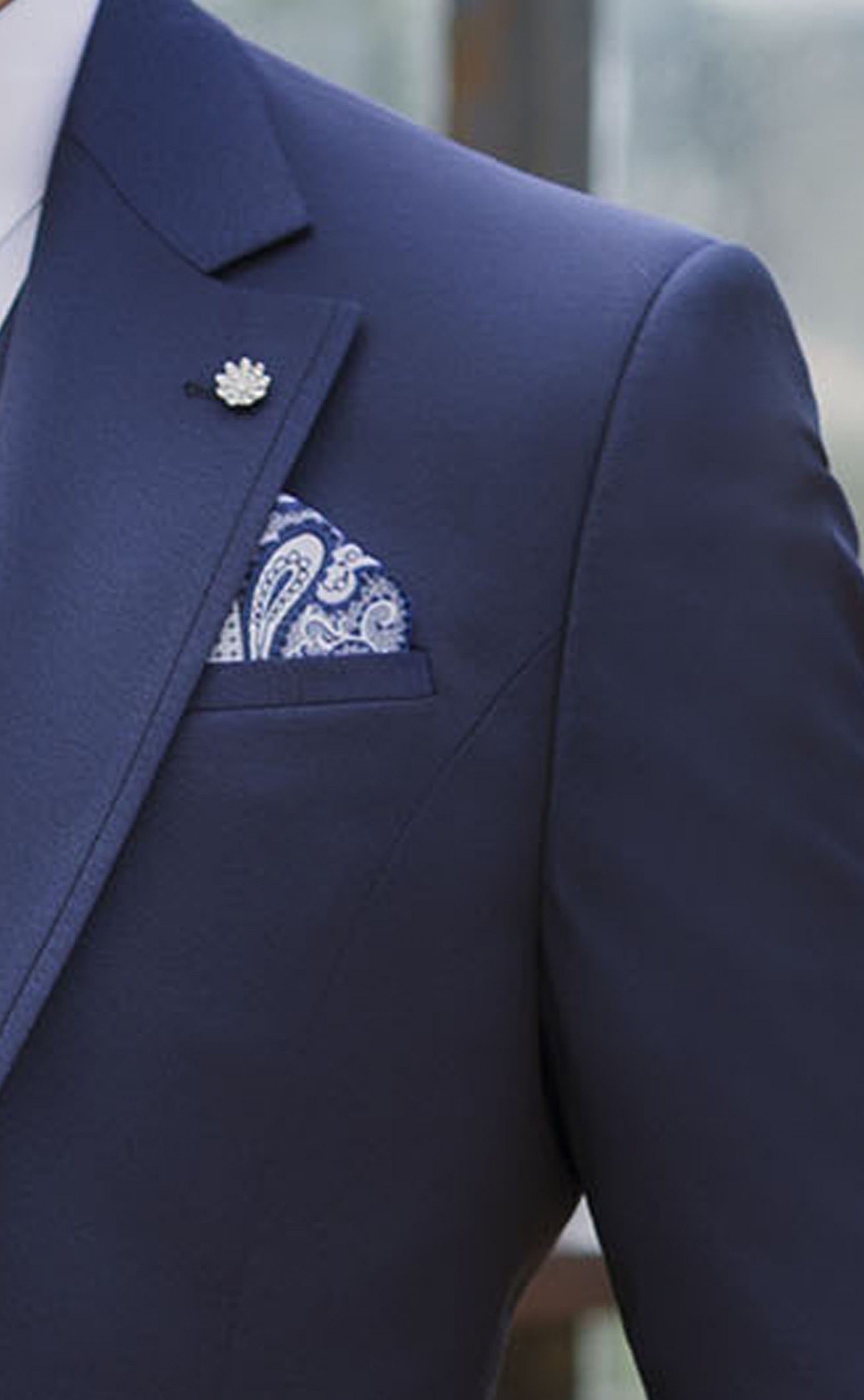 Blue Wool Groom Suit ? Zignone Fabric 05.26.310