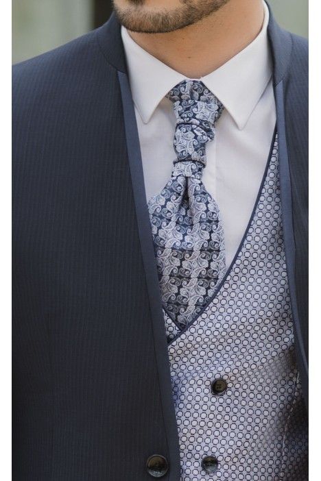 Dark Blue Groom Suit with Stripe 16.26.300