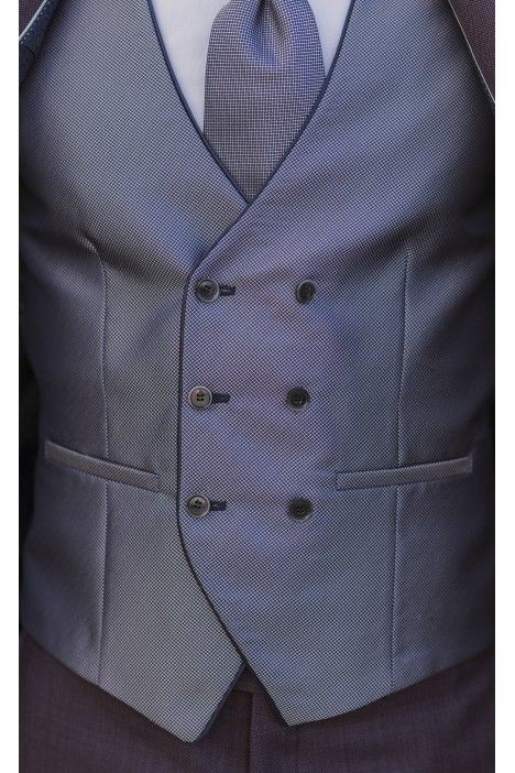 Aubergine Wool Groom Suit with Micro Pattern ? Zignone Fabric 33.26.400 Aubergine Wool Groom Suit with Micro Pattern ? Zignone Fabric 33.26.400