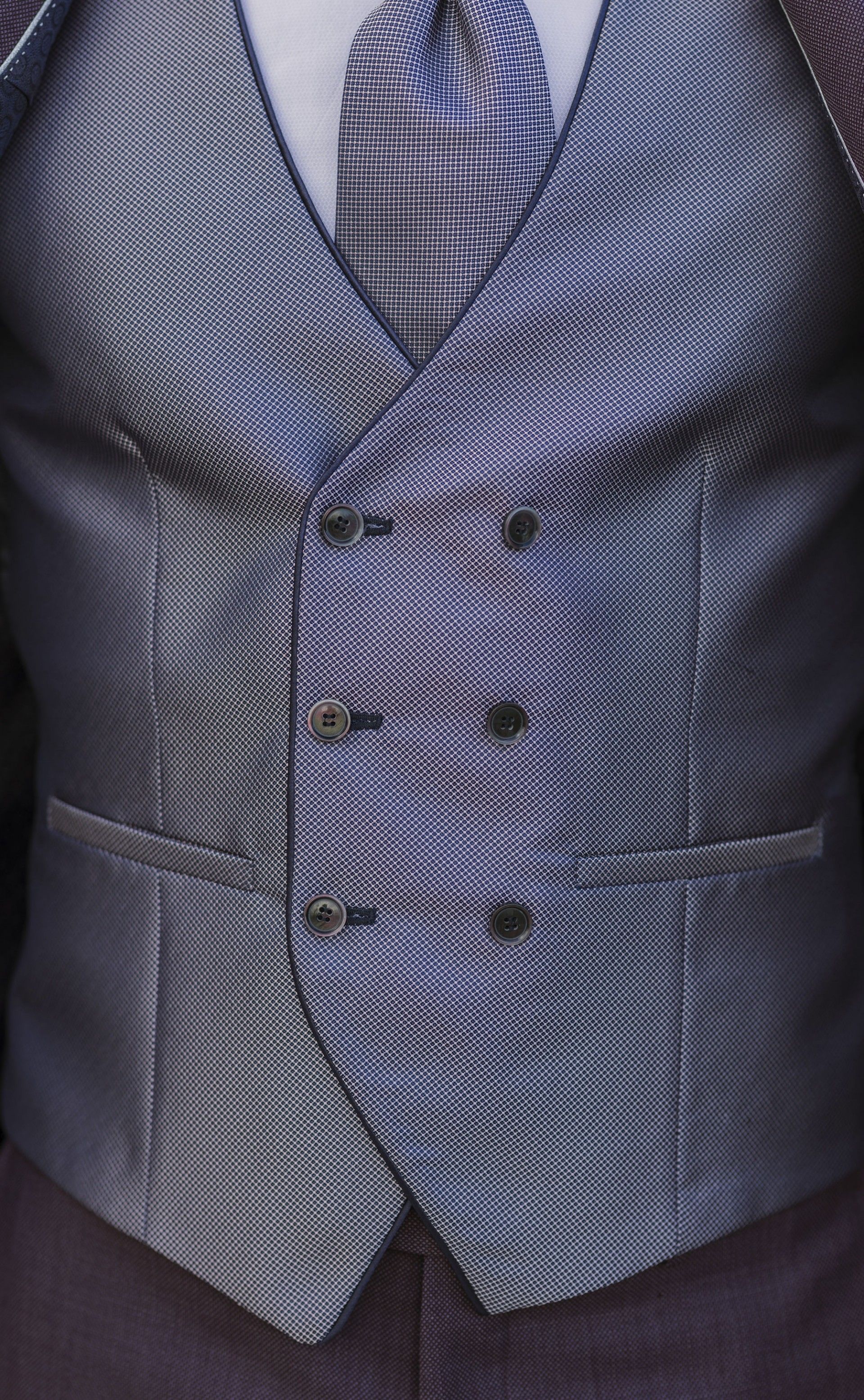 Fato de noivo lã Rosa tecido Zignone 33.26.400A