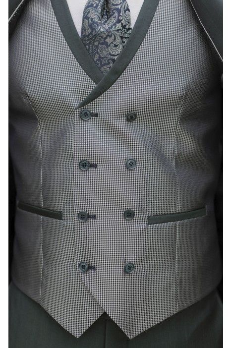 Dark Green Wool Groom Suit ? Zignone Fabric 36.26.919