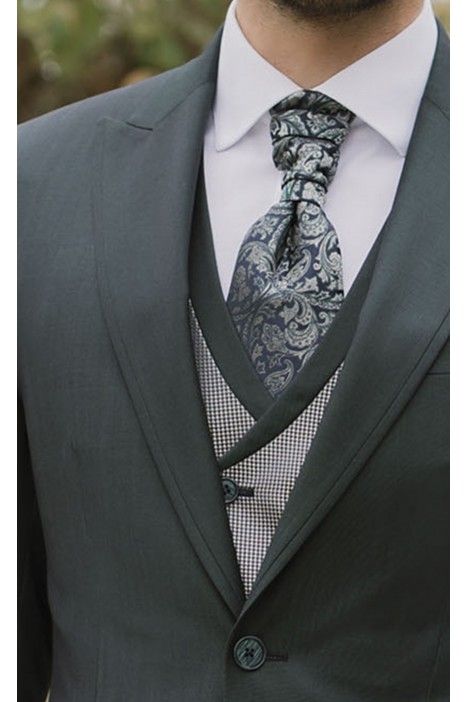 Dark Green Wool Groom Suit ? Zignone Fabric 36.26.919