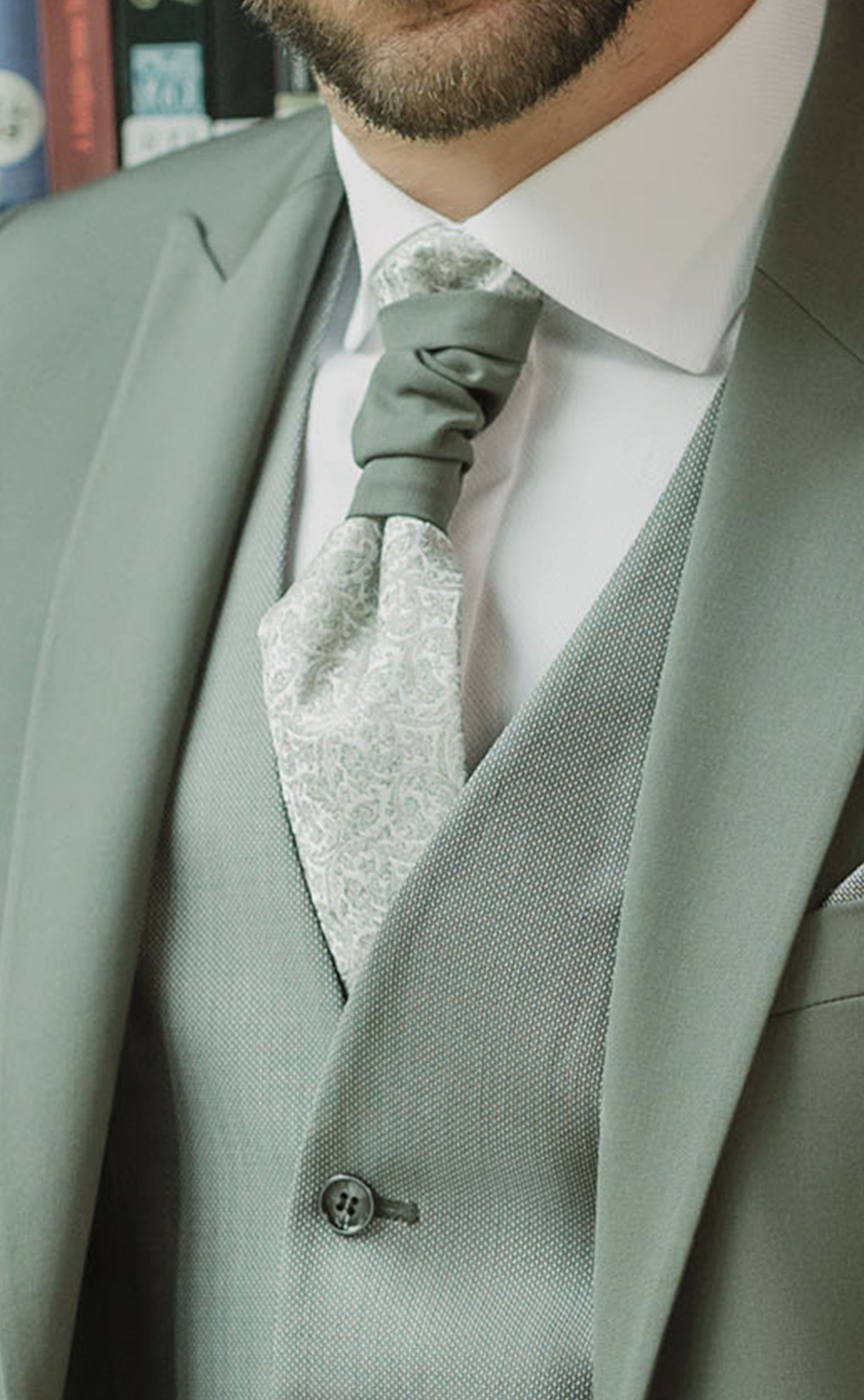 Traje de novio verde de lana ? Tejido Zignone 44.26.800