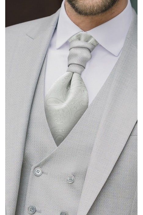 Grauer Brutigamanzug mit Mikromuster 46.26.090A