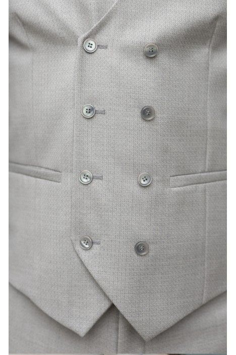 Grauer Brutigamanzug mit Mikromuster 46.26.090A