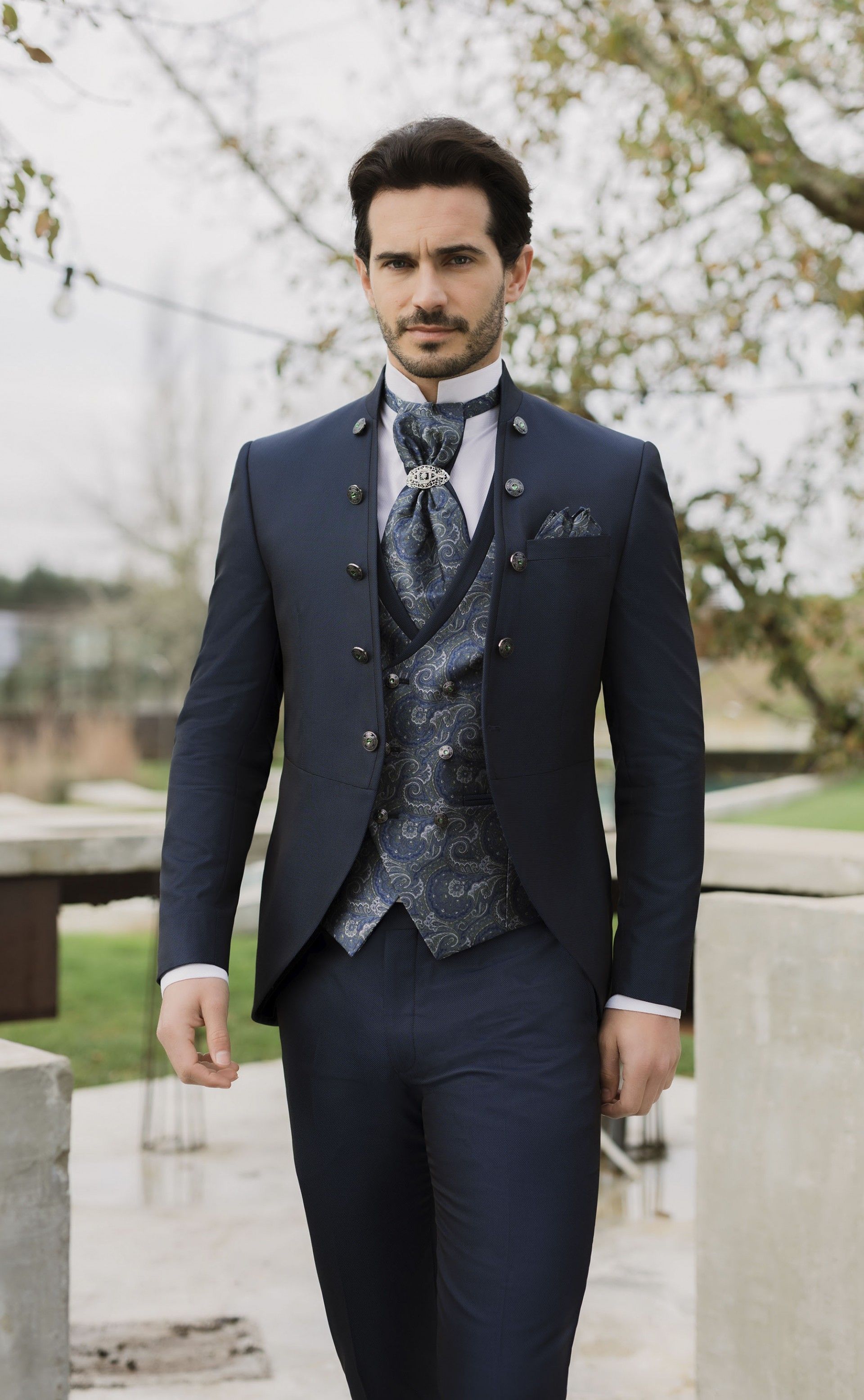 Traje de novio azul 50.26.311