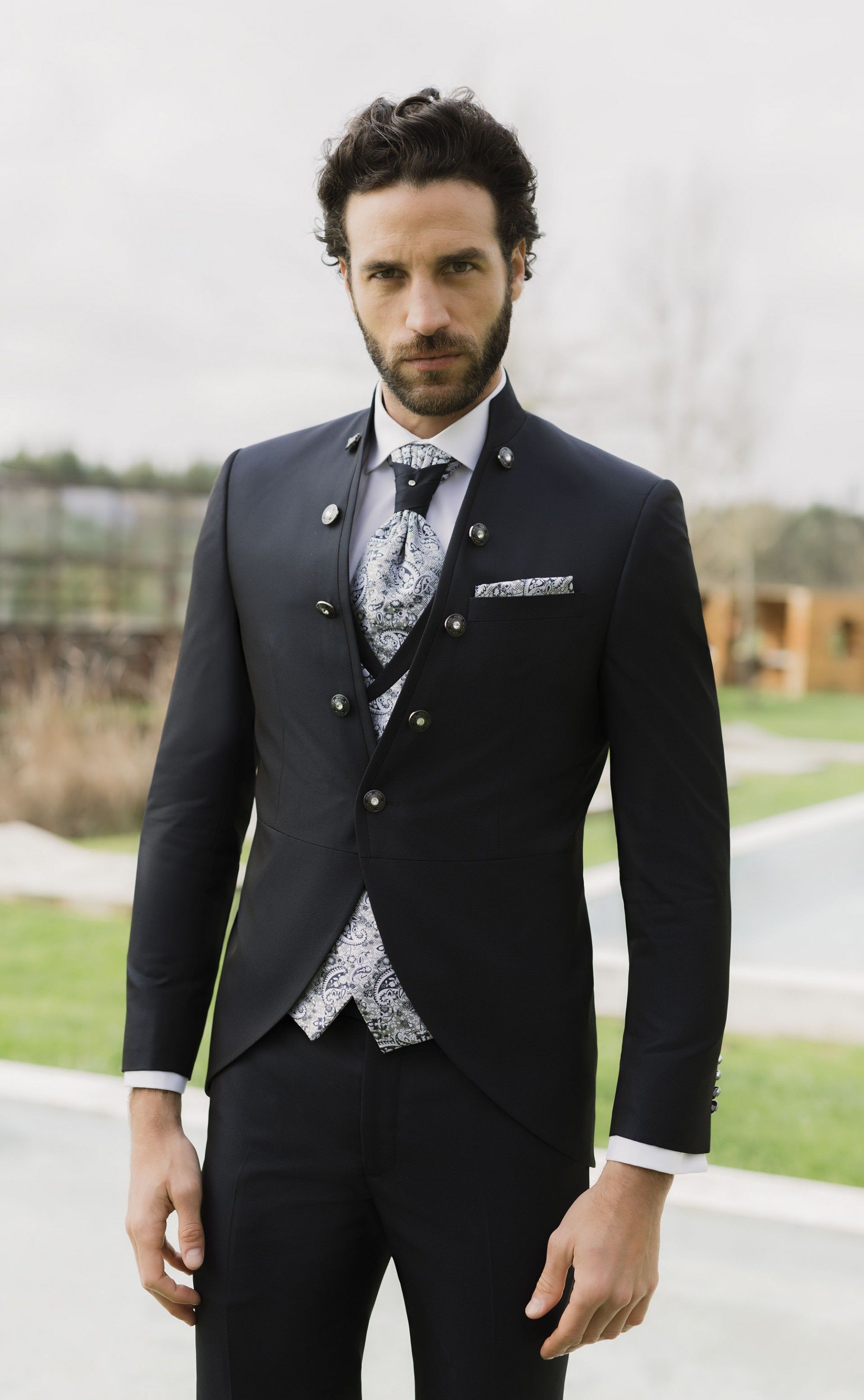 Traje de novio azul oscuro 51.26.303A