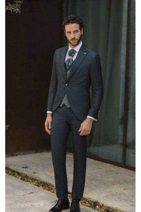 Traje de novio verde oscuro 68.26.911