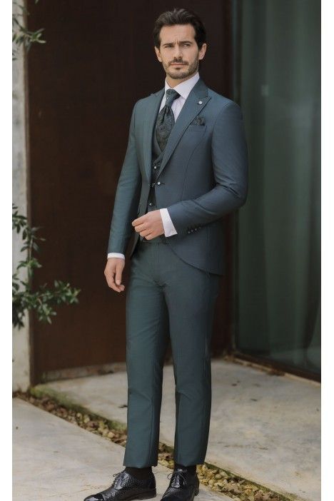 Traje de novio verde 69.26.901