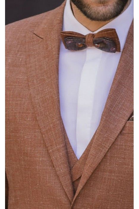 Terracotta Wool and Silk Groom Suit ? Zignone Fabric 78.26.760