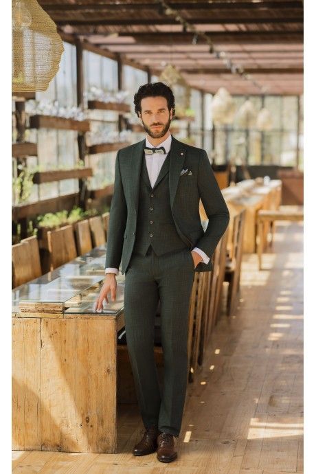 Traje de novio verde oscuro 83.26.900A