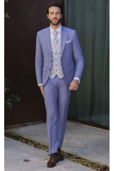 Traje de novio azul claro 110.26.362