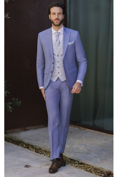 Traje de novio azul claro 110.26.362