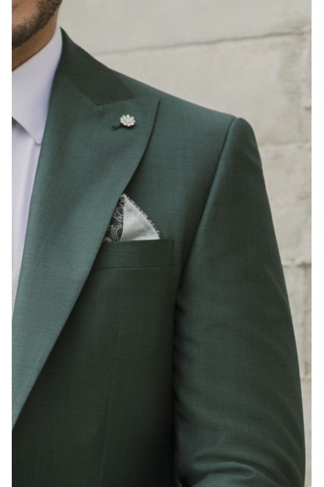 Green Wool Groom Suit ? Zignone Fabric 37.26.91A